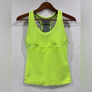 Nike Neon Yellow Dri-FIT Racer Back Tank